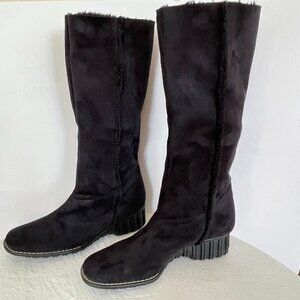 ANNE KLEIN SOFT BLACK COMFY BOOTS SIZE 7.5